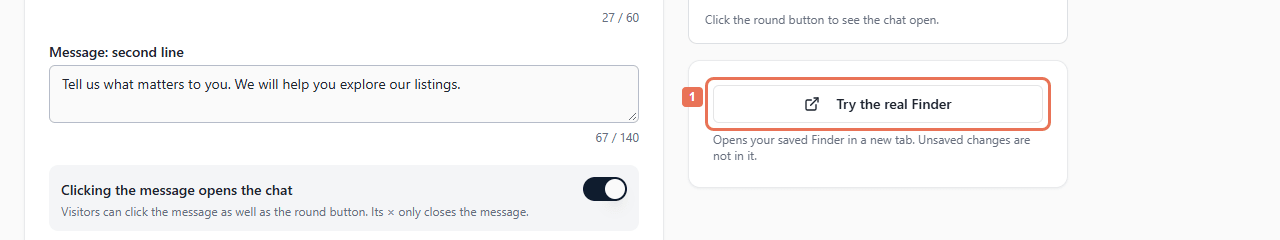 Try the real Finder link highlighted in Your Finder settings